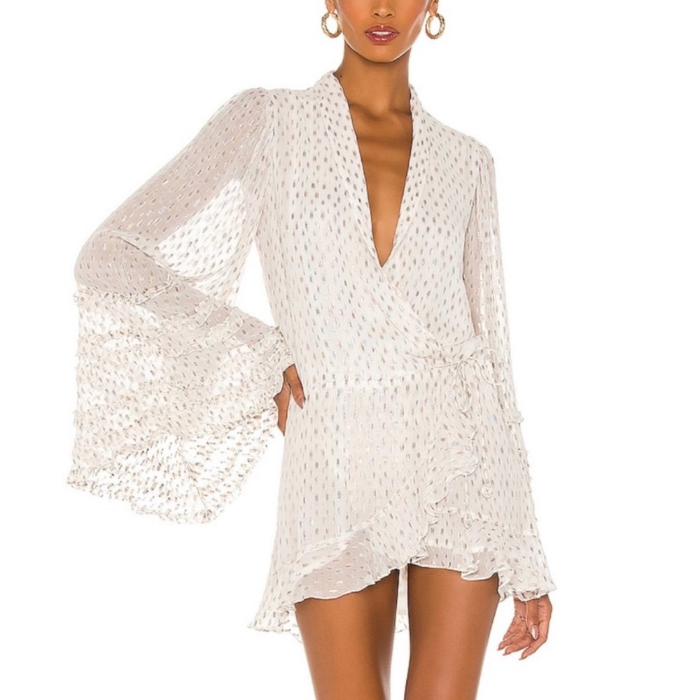 Rococo Sand Noi White Mini Dress size Small, BRAND NEW Never Worn With tags